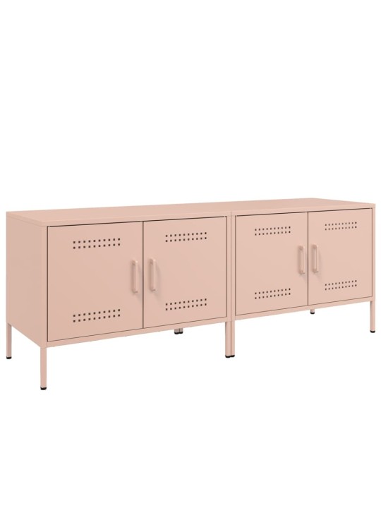 TV-tasot 2 kpl pinkki 68x39x50,5 cm teräs