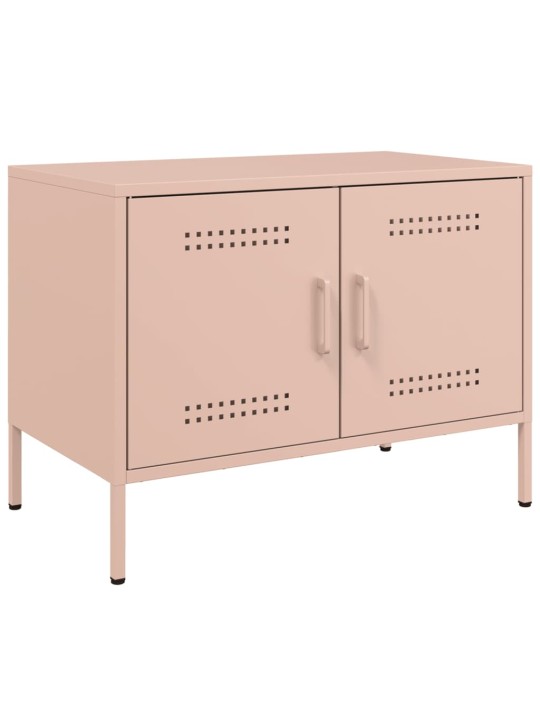 TV-tasot 2 kpl pinkki 68x39x50,5 cm teräs