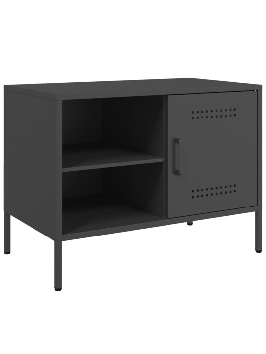 TV-tasot 2 kpl musta 68x39x50,5 cm teräs