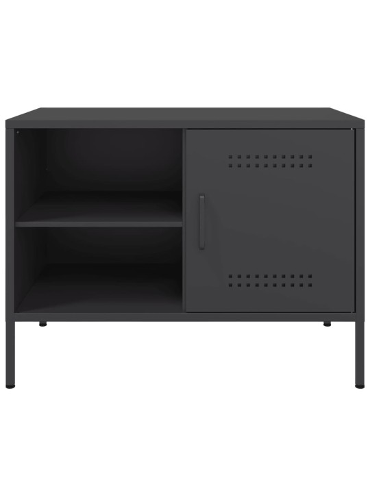 TV-tasot 2 kpl musta 68x39x50,5 cm teräs