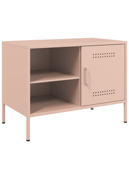 TV-tasot 2 kpl pinkki 68x39x50,5 cm teräs