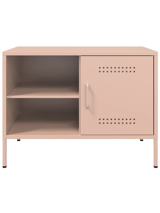 TV-tasot 2 kpl pinkki 68x39x50,5 cm teräs