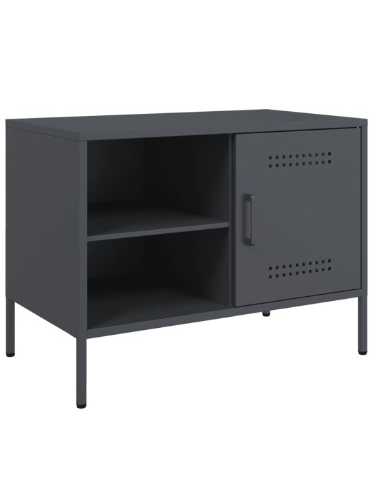 TV-tasot 2 kpl antrasiitti 68x39x50,5 cm teräs