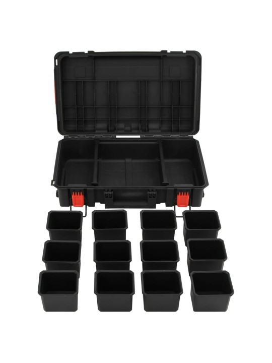 Kannettava Flight Case Musta 56,5x34x16 cm PP