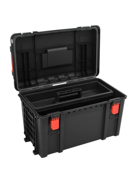 Kannettava Flight Case Musta 57x35x32,5 cm PP