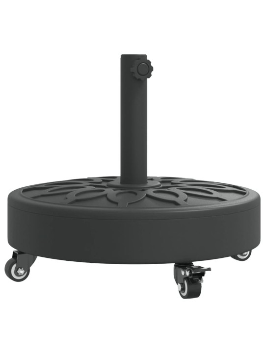 Aurinkovarjon jalusta pyörillä ø38/48 mm tangolle 27 kg pyöreä