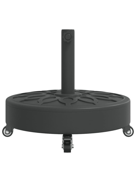 Aurinkovarjon jalusta pyörillä ø38/48 mm tangolle 27 kg pyöreä