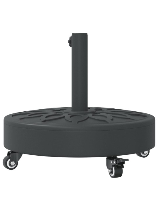 Aurinkovarjon jalusta pyörillä ø38/48 mm tangolle 27 kg pyöreä