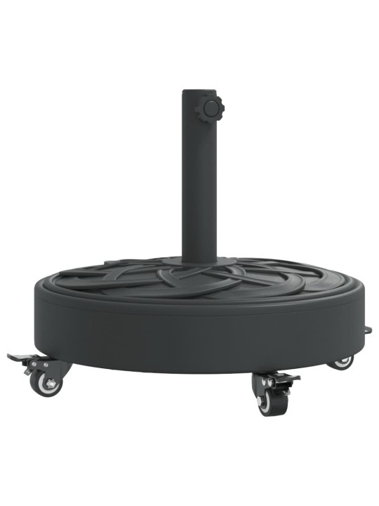 Aurinkovarjon jalusta pyörillä ø38/48 mm tangolle 27 kg pyöreä