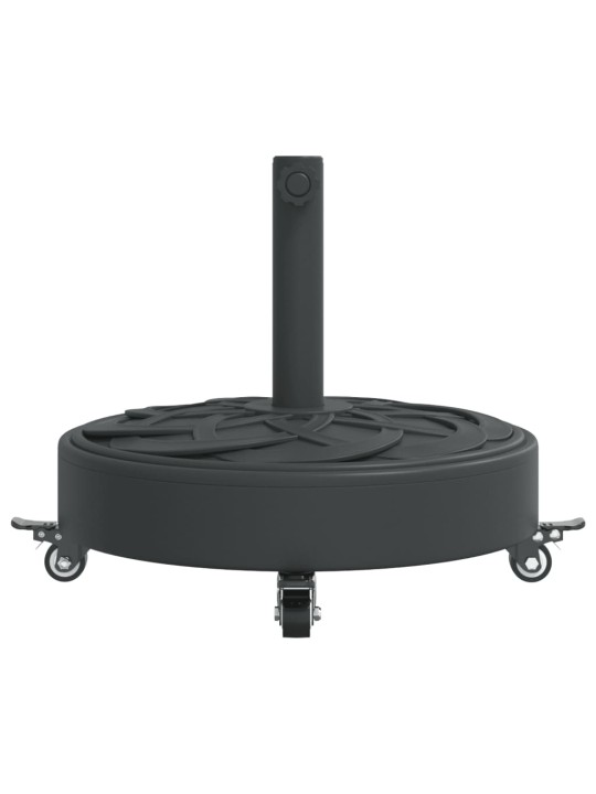 Aurinkovarjon jalusta pyörillä ø38/48 mm tangolle 27 kg pyöreä