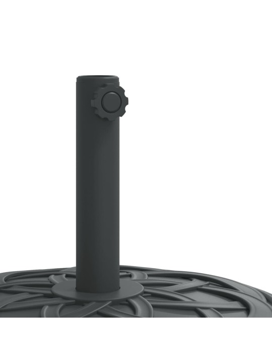 Aurinkovarjon jalusta pyörillä ø38/48 mm tangolle 27 kg pyöreä