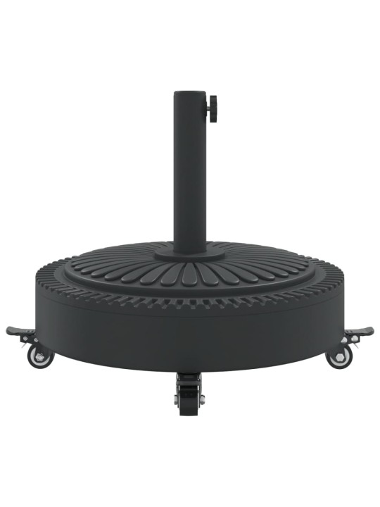 Aurinkovarjon jalusta pyörillä ø38/48 mm tangolle 27 kg pyöreä