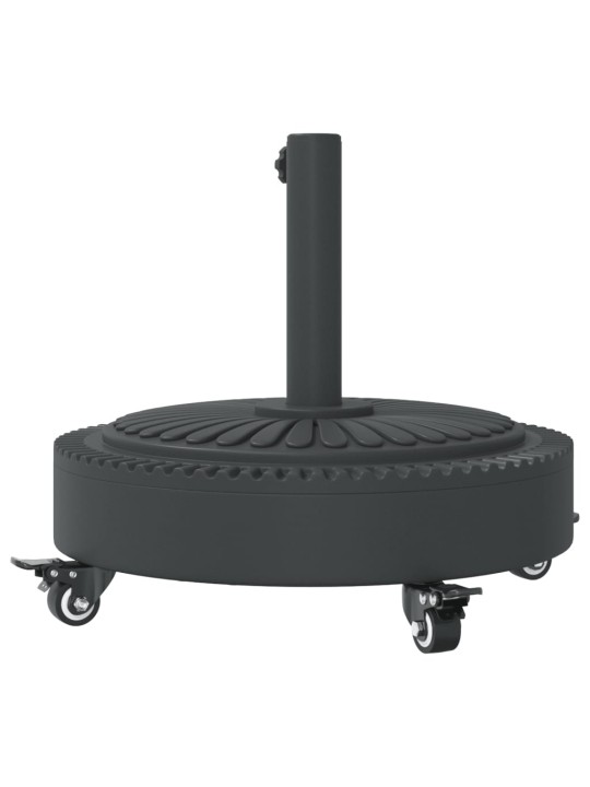 Aurinkovarjon jalusta pyörillä ø38/48 mm tangolle 27 kg pyöreä