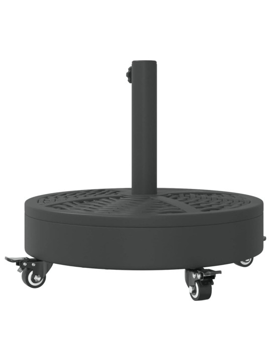 Aurinkovarjon jalusta pyörillä ø38/48 mm tangolle 27 kg pyöreä