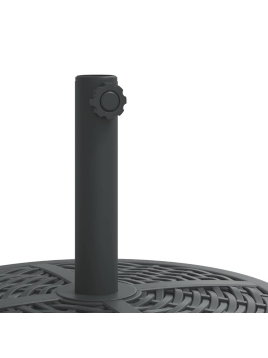 Aurinkovarjon jalusta pyörillä ø38/48 mm tangolle 27 kg pyöreä
