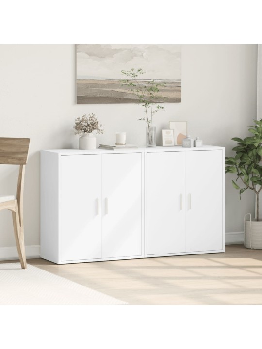 Senkit 2 kpl valkoinen 60x31x70 cm tekninen puu