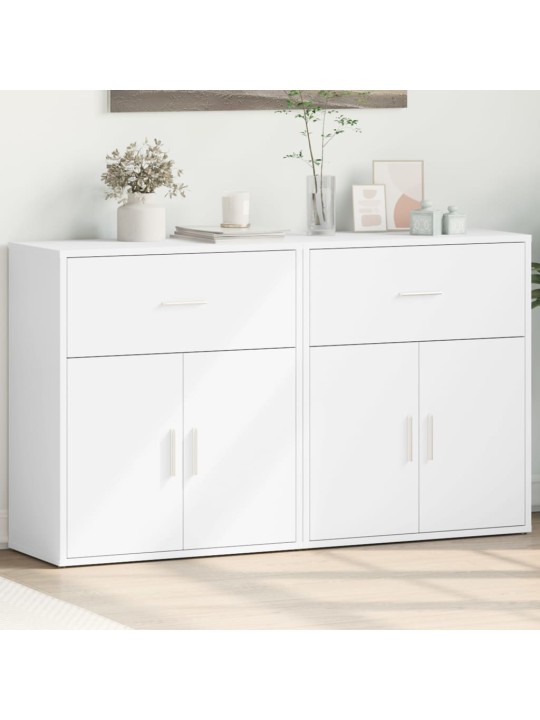 Senkit 2 kpl valkoinen 60x31x70 cm tekninen puu