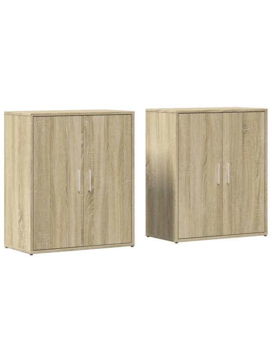 Senkit 2 kpl Sonoma-tammi 60x31x70 cm tekninen puu