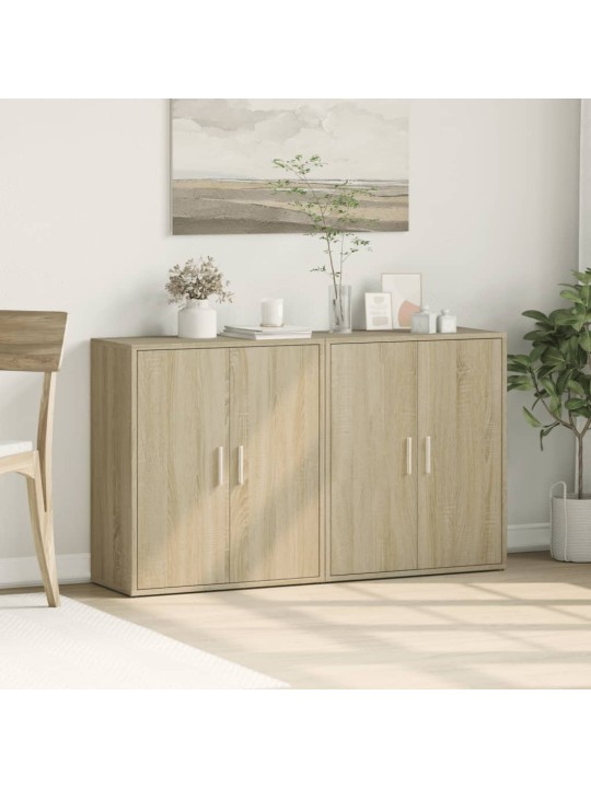 Senkit 2 kpl Sonoma-tammi 60x31x70 cm tekninen puu