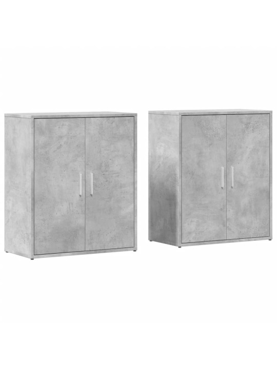 Senkit 2 kpl betoninharmaa 60x31x70 cm tekninen puu
