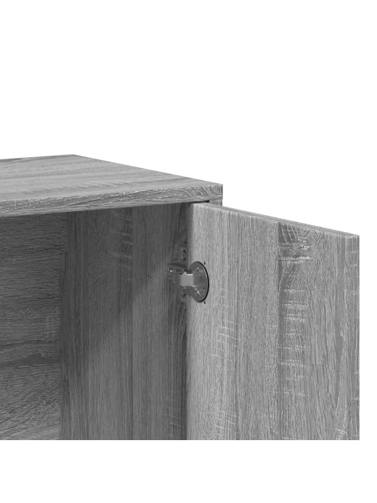 Senkit 2 kpl harmaa Sonoma 60x31x70 cm tekninen puu