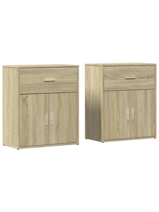 Senkit 2 kpl Sonoma-tammi 60x31x70 cm tekninen puu