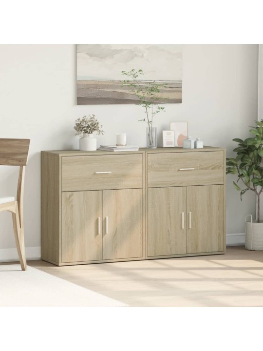 Senkit 2 kpl Sonoma-tammi 60x31x70 cm tekninen puu