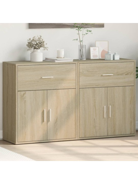Senkit 2 kpl Sonoma-tammi 60x31x70 cm tekninen puu