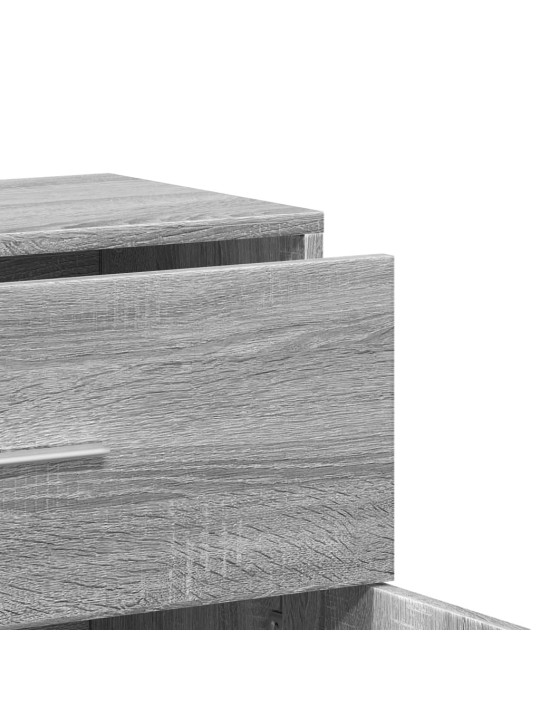 Senkit 2 kpl harmaa Sonoma 60x31x70 cm tekninen puu