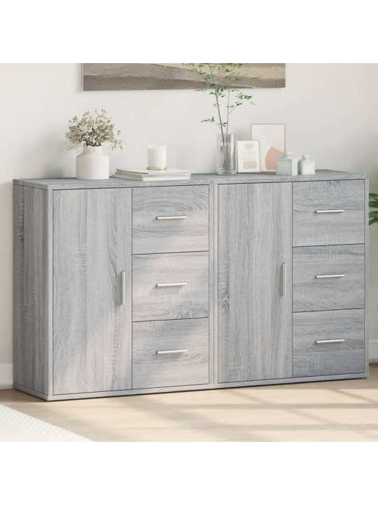 Senkit 2 kpl harmaa sonoma 60x31x70 cm tekninen puu