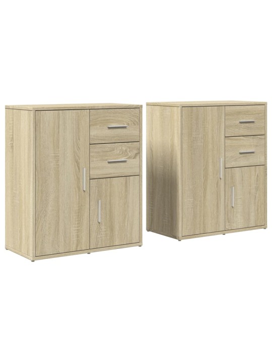 Senkit 2 kpl sonoma-tammi 60x31x70 cm tekninen puu