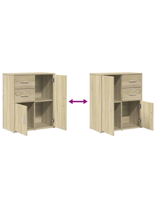 Senkit 2 kpl sonoma-tammi 60x31x70 cm tekninen puu