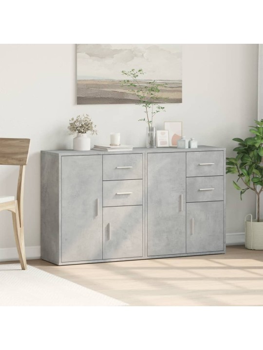 Senkit 2 kpl betoninharmaa 60x31x70 cm tekninen puu