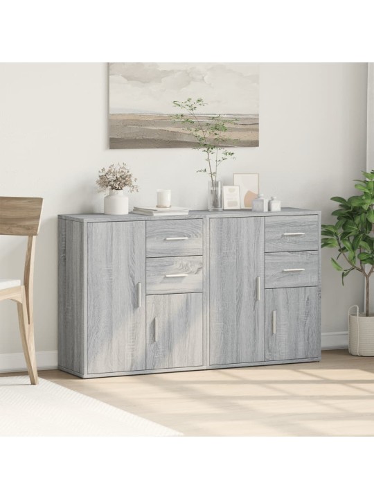 Senkit 2 kpl harmaa sonoma 60x31x70 cm tekninen puu