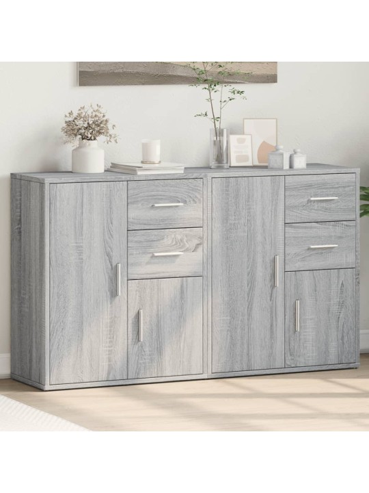 Senkit 2 kpl harmaa sonoma 60x31x70 cm tekninen puu