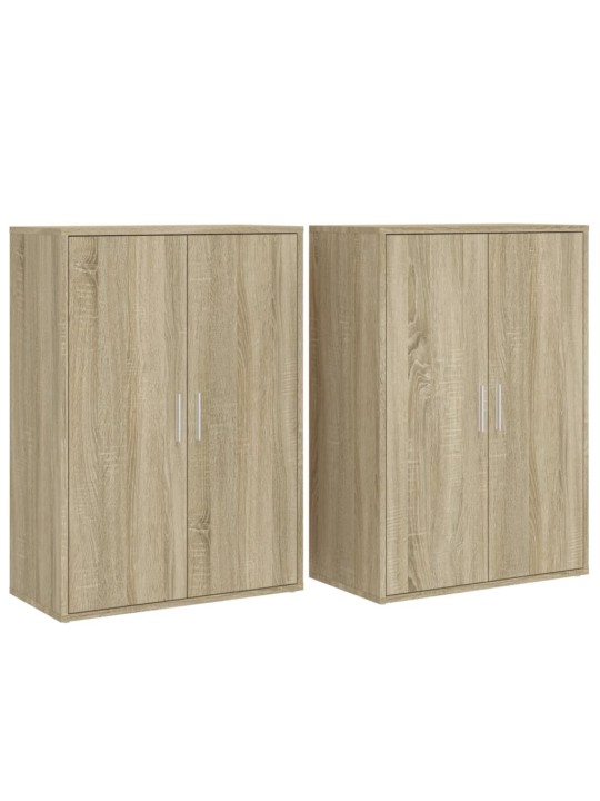 Senkit 2 kpl sonoma-tammi 60x31x84 cm tekninen puu