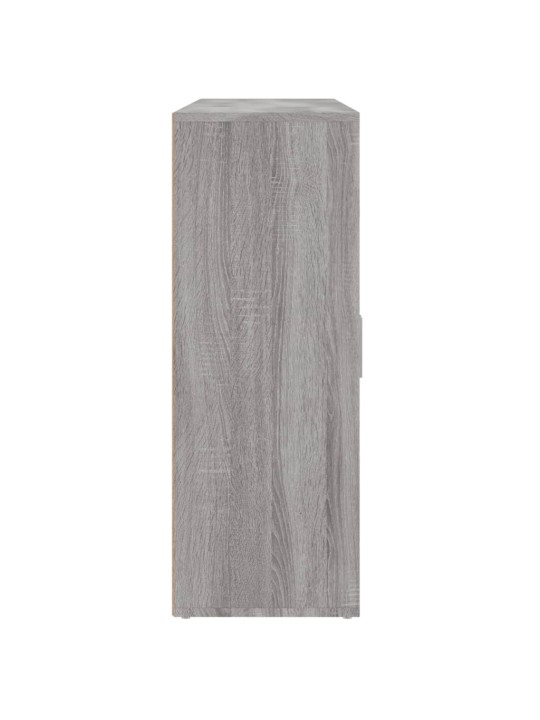 Senkit 3 kpl harmaa Sonoma 60x31x84 cm tekninen puu