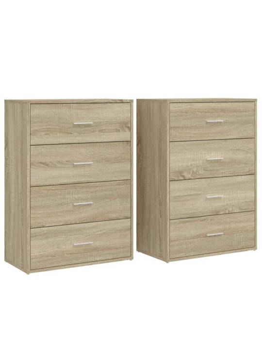 Senkit 2 kpl Sonoma-tammi 60x31x84 cm tekninen puu