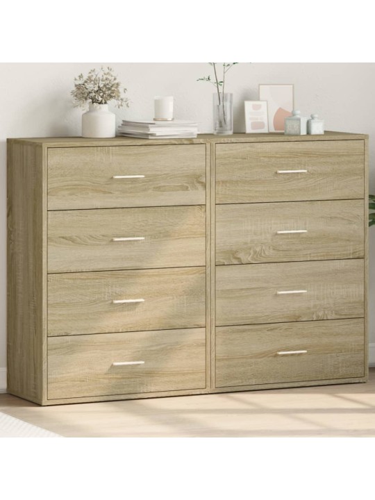Senkit 2 kpl Sonoma-tammi 60x31x84 cm tekninen puu