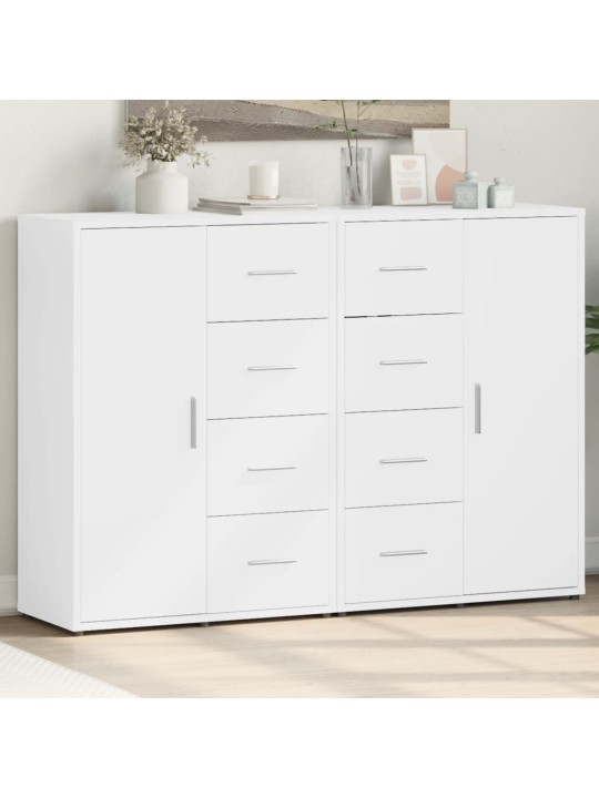 Senkit 2 kpl valkoinen 60x31x84 cm tekninen puu