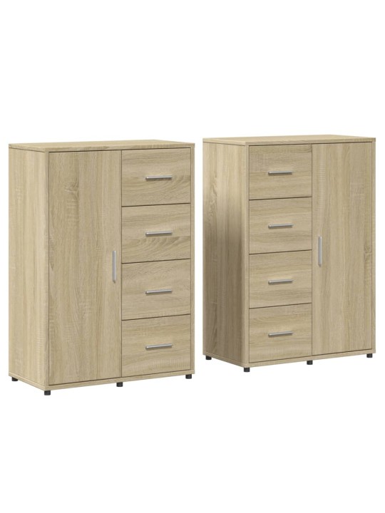 Senkit 2 kpl sonoma-tammi 60x31x84 cm tekninen puu
