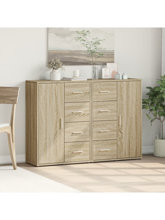 Senkit 2 kpl sonoma-tammi 60x31x84 cm tekninen puu