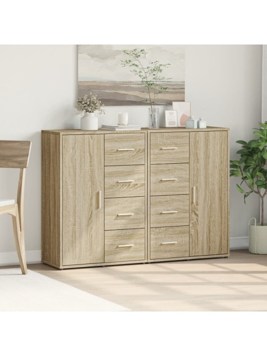 Senkit 2 kpl sonoma-tammi 60x31x84 cm tekninen puu