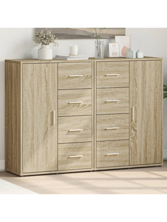 Senkit 2 kpl sonoma-tammi 60x31x84 cm tekninen puu