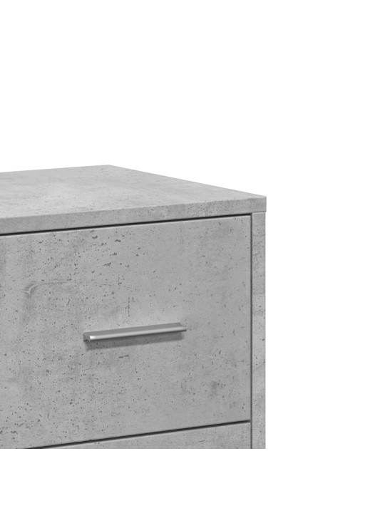 Senkit 2 kpl betoninharmaa 60x31x84 cm tekninen puu