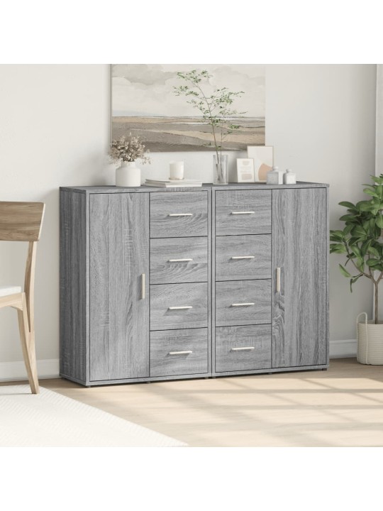 Senkit 2 kpl harmaa sonoma 60x31x84 cm tekninen puu
