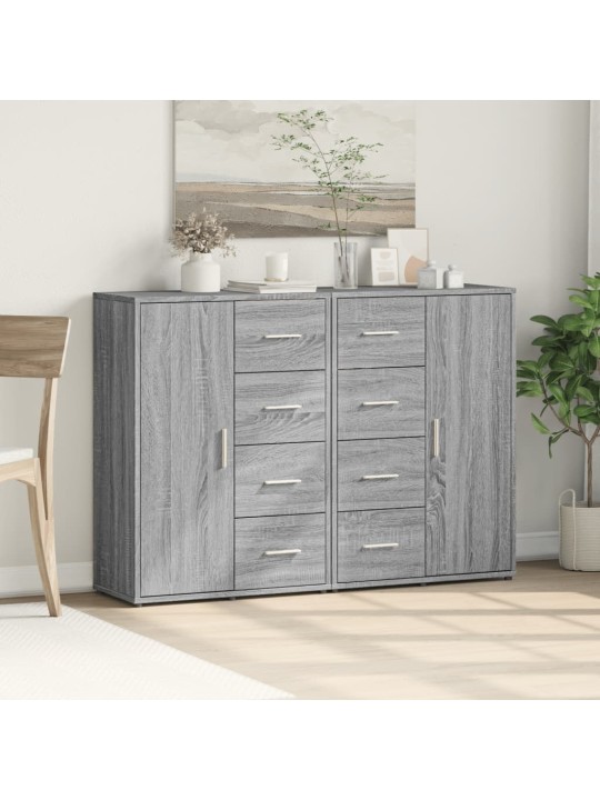 Senkit 2 kpl harmaa sonoma 60x31x84 cm tekninen puu