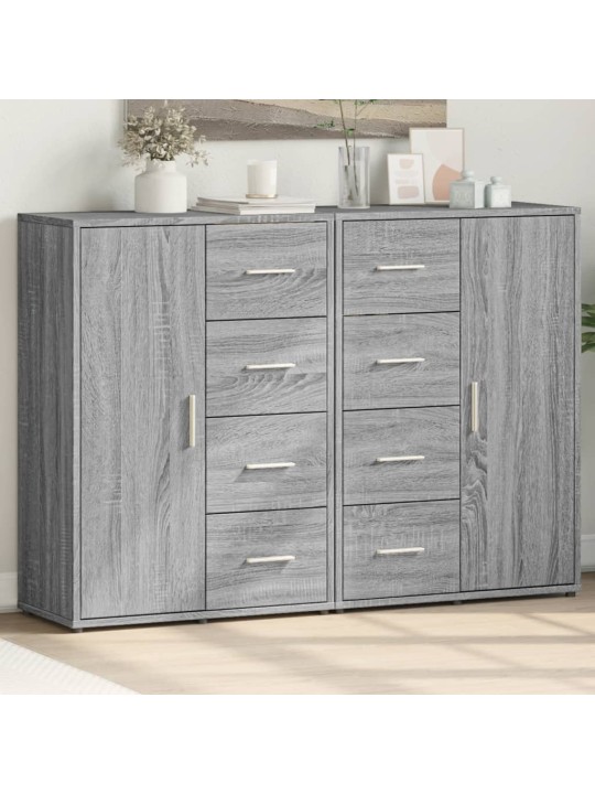 Senkit 2 kpl harmaa sonoma 60x31x84 cm tekninen puu