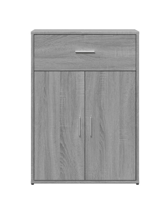 Senkit 2 kpl harmaa Sonoma 60x30x84 cm tekninen puu