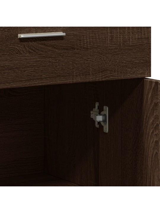 Senkit 2 kpl ruskea tammi 60x30x84 cm tekninen puu